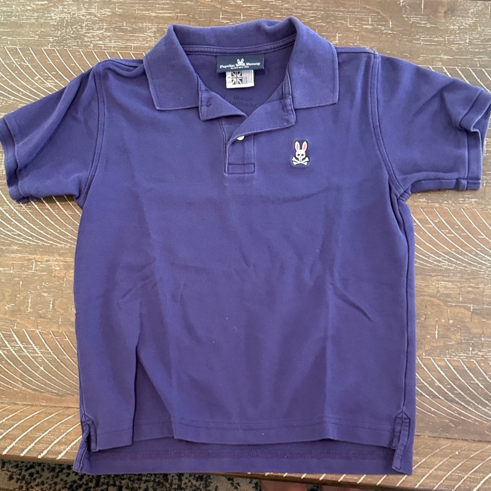 Psycho Bunny Kids Polo Shirt in Deep Purple